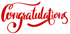 Congratulations