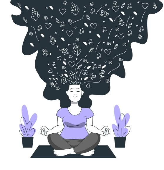 Online therapy illustration
