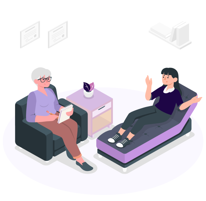 Therapy session illustration