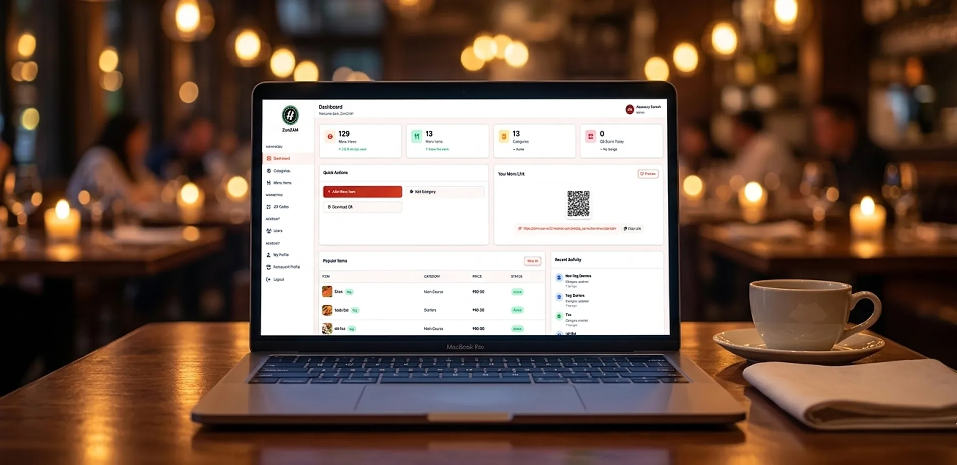 Restaurant Admin Dashboard