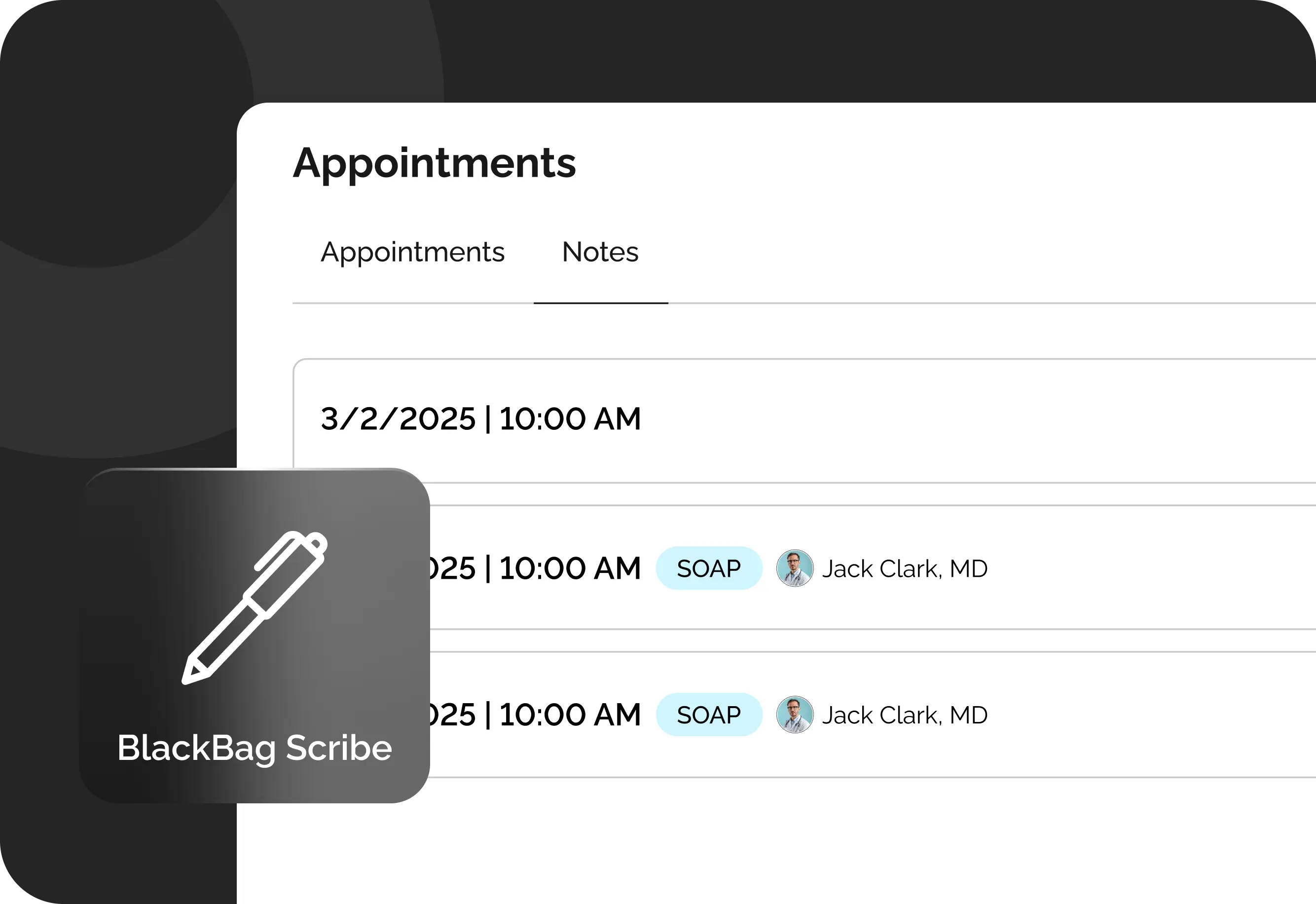 BlackBag Scribe UI